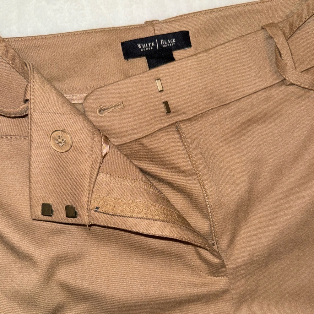 White House Black Market Tan Women's Capris Size 6R - Picture 5 of 9